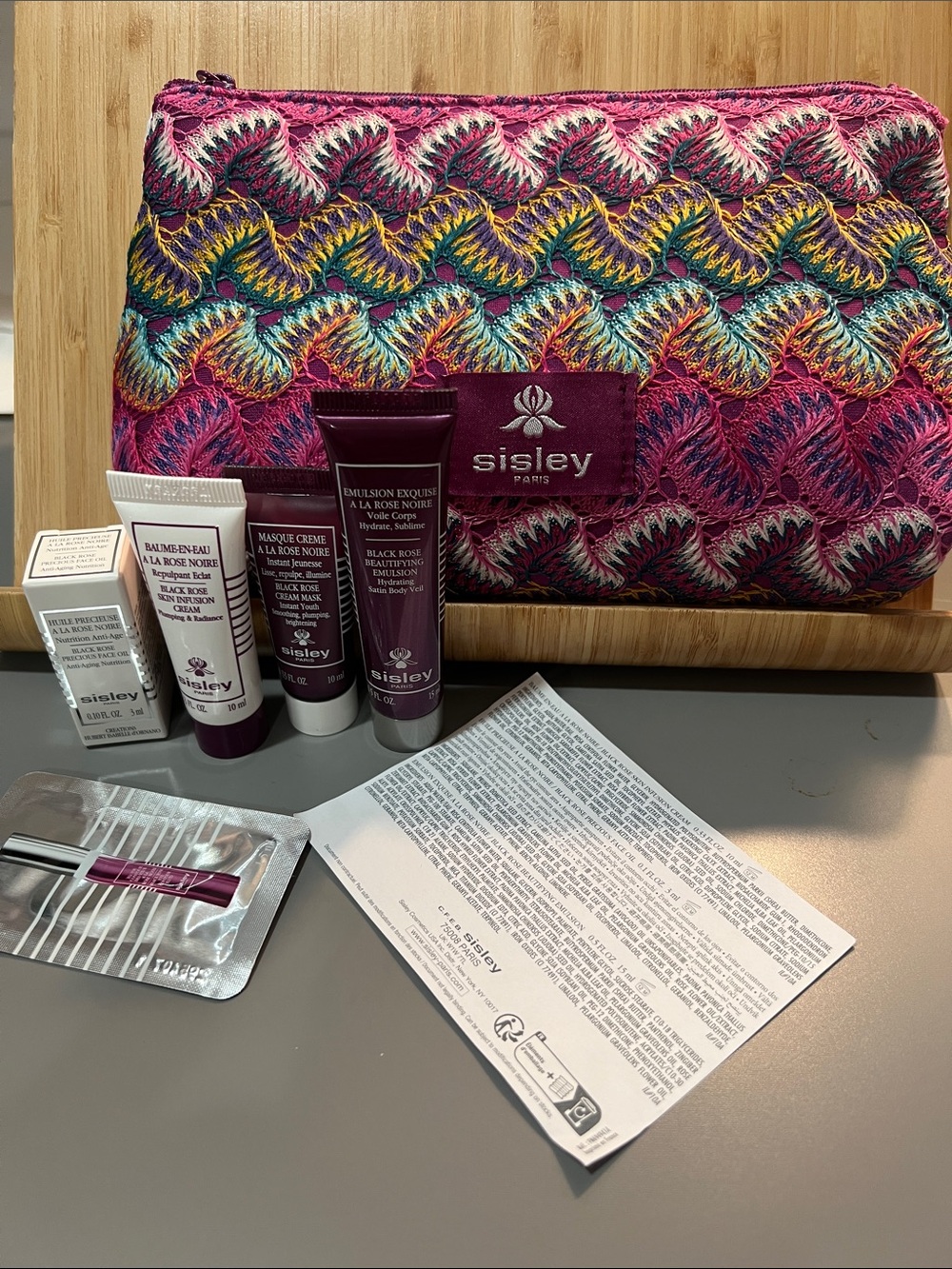 Sisley skin care gift set with bag